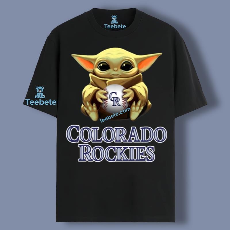 Colorado Rockies Star Wars Baby Yoda Shirt Classic Graphic