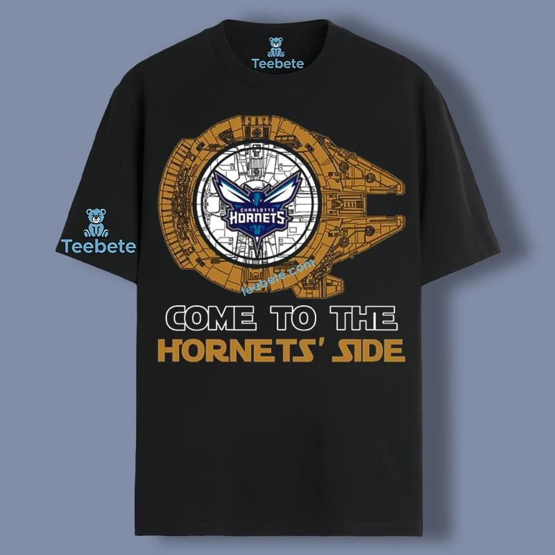 Come To The Charlotte Hornets Side Star Wars  Shirt Ideas For Family