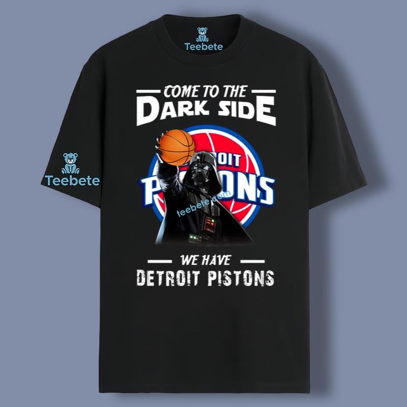 Come To The Dark Side We Have Detroit Pistons Star Wars Darth Vader  Shirt For Boy Classic