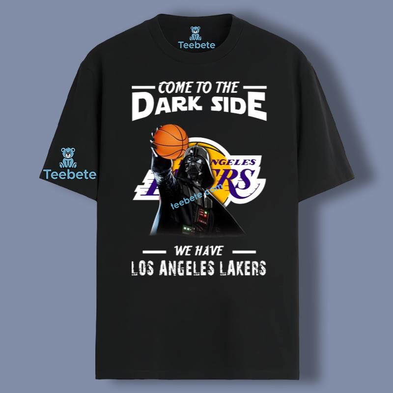 Come To The Dark Side We Have Los Angeles Lakers Star Wars Darth Vader  Shirt Graphic For Mens