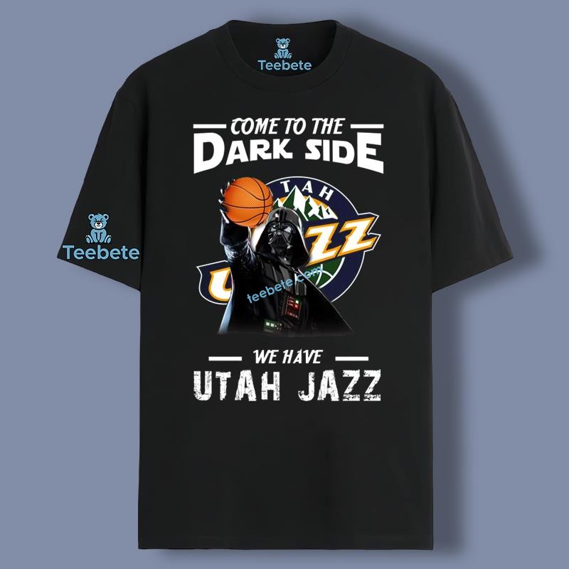 Come To The Dark Side We Have Utah Jazz Star Wars Darth Vader Women Shirt For Girls