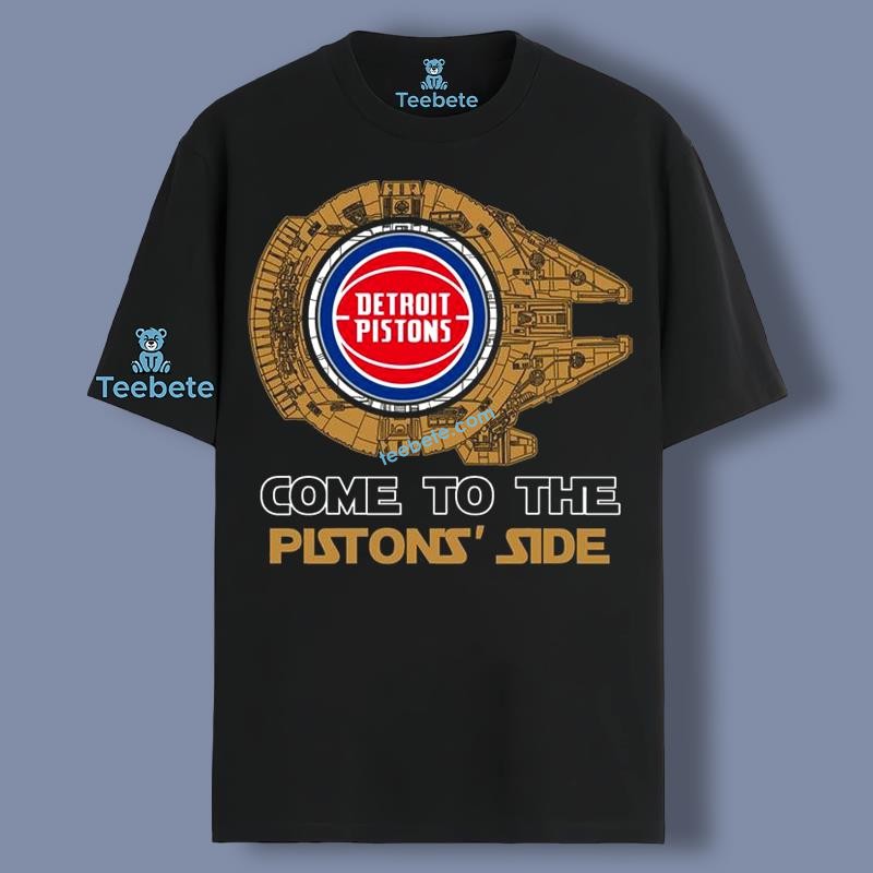 Come To The Detroit Pistons Star Wars  Boy Cotton Shirt