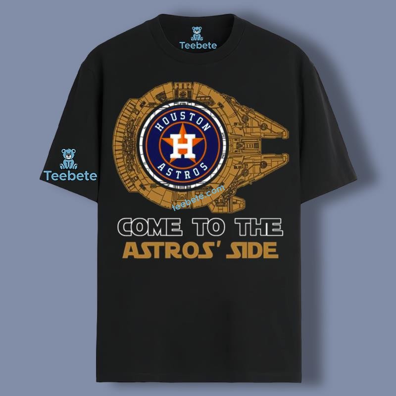 Come To The Houston Astros Side Star Wars Girl Shirt For Girls