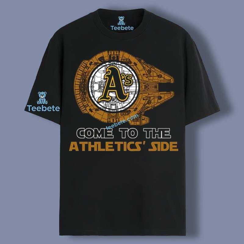 Come To The Oakland Athletics Side Star Wars Regular Shirt For Girls
