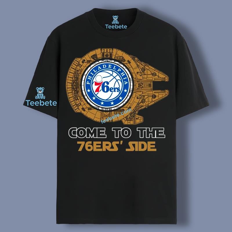 Come To The Philadelphia 76Ers Side Star Wars  Men Shirt 4Xl