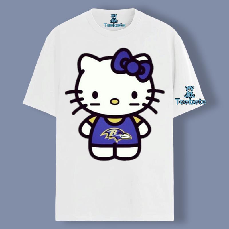 Cute Baltimore Ravens Hello Kitty Shirt Gift For Dad