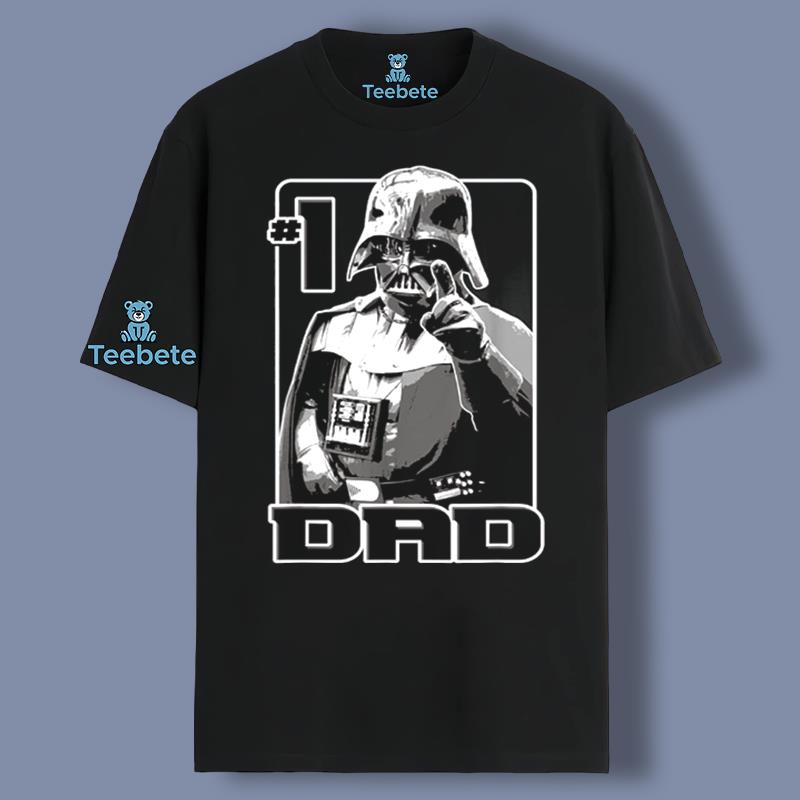 Dad Number 1 Darth Vader Graphic Shirt