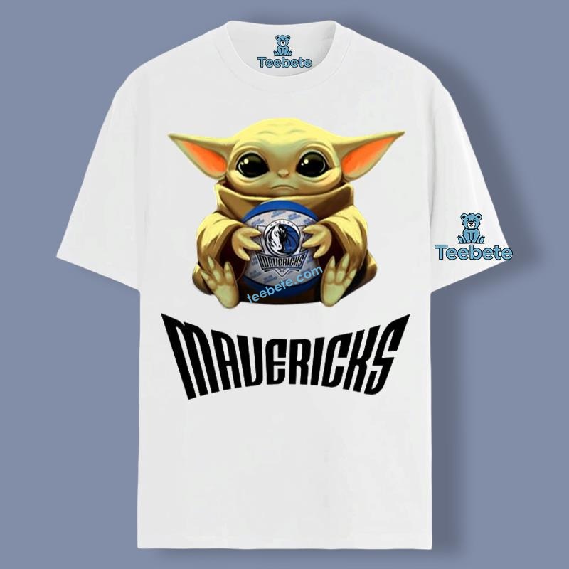 Dallas Mavericks Star Wars Baby Yoda Girl Shirt