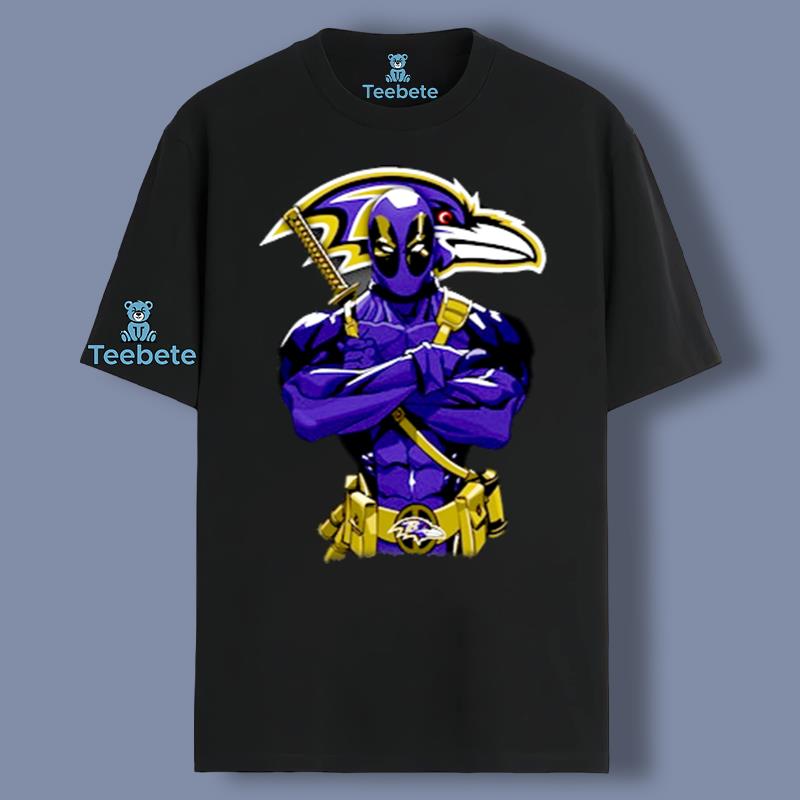 Dc Marvel Baltimore Ravens Deadpool Graphic Tanktop