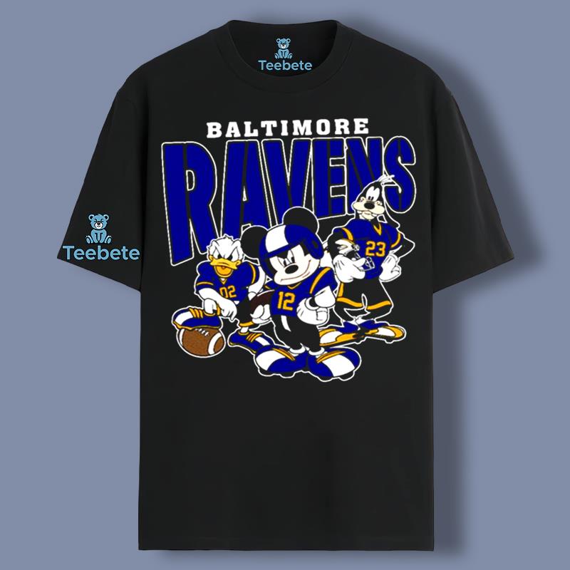 Cute Donal Duck Baltimore Ravens Helmet Shirt Gift For Father