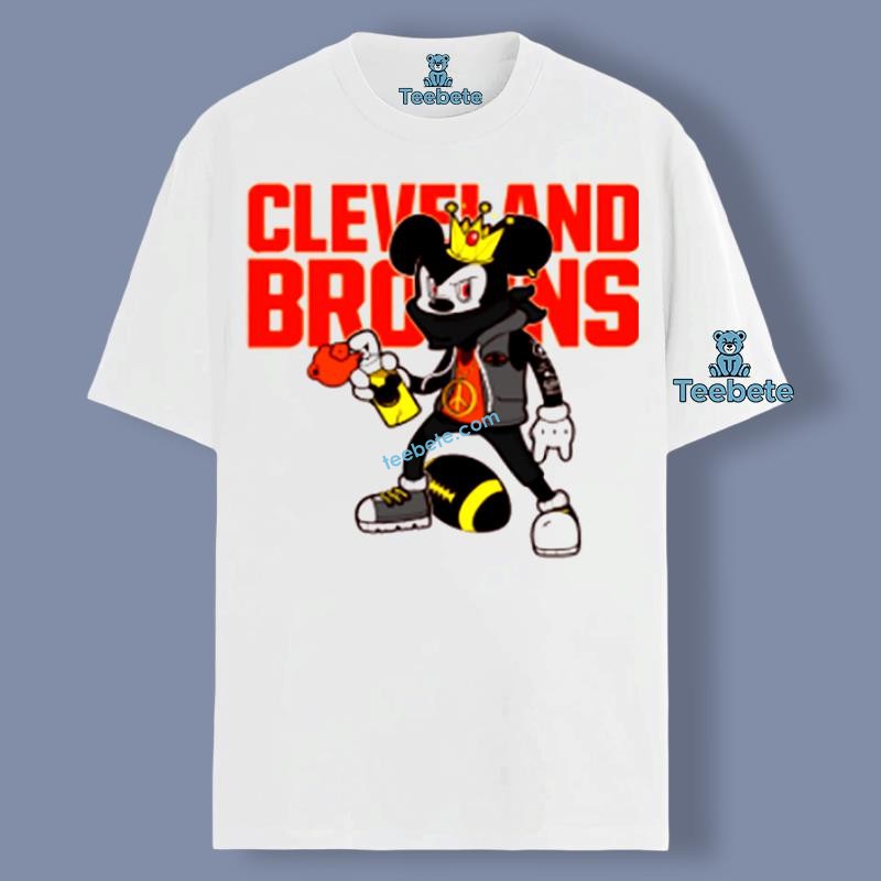 Disney Cleveland Browns Mickey Mouse Player Shirt Adults