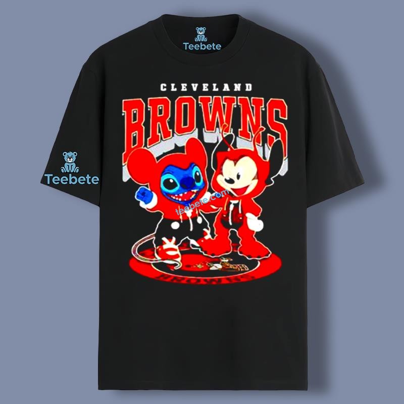 Disney Team Mickey Donald Duck Goofy Cleveland Browns Shirt Unisex