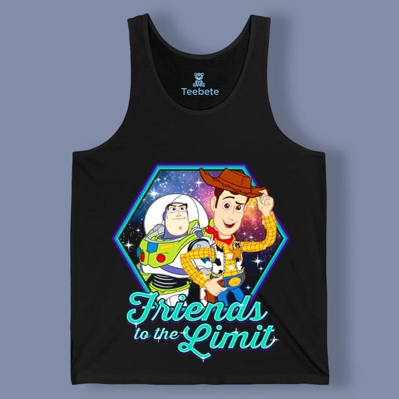 Friends To The Limit Woody Buzz Lightyear Tanktop Black Friends To The Limit Woody Buzz Lightyear Tanktop Black