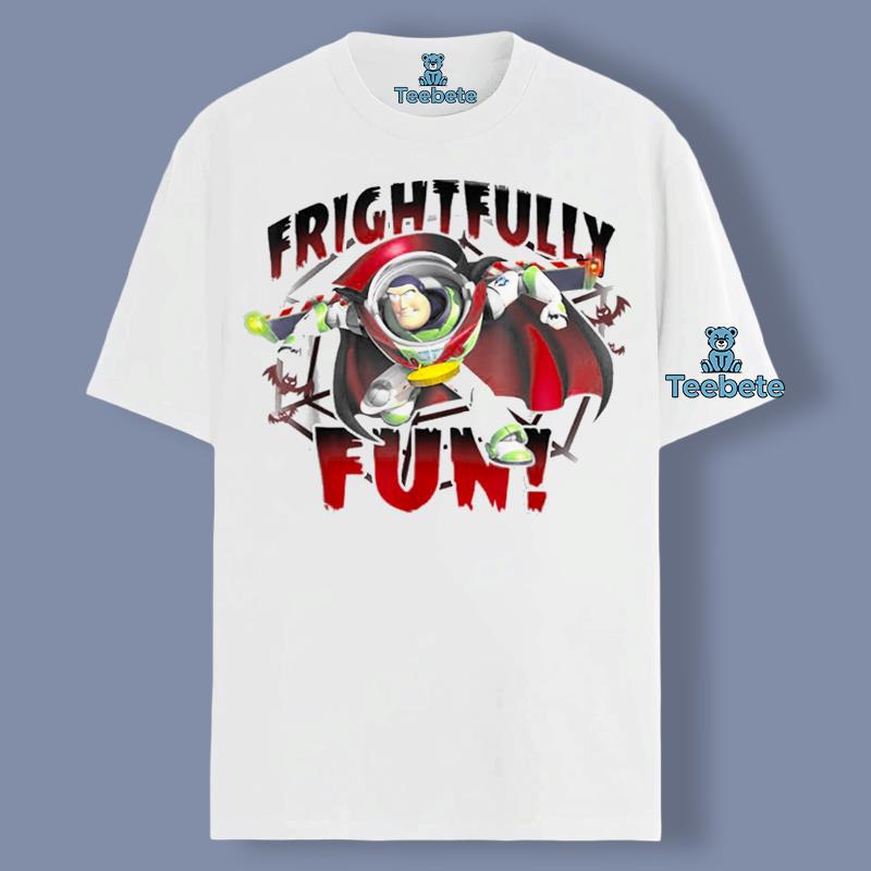 Frightfully Fun Toy Story Buzz Lightyear Halloween Shirt Vintage