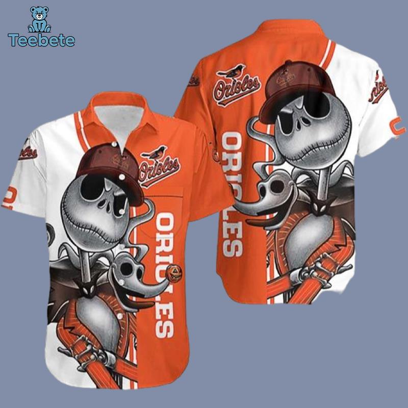 Jack Skellington Baltimore Orioles Hawaiian Shirt With Suit