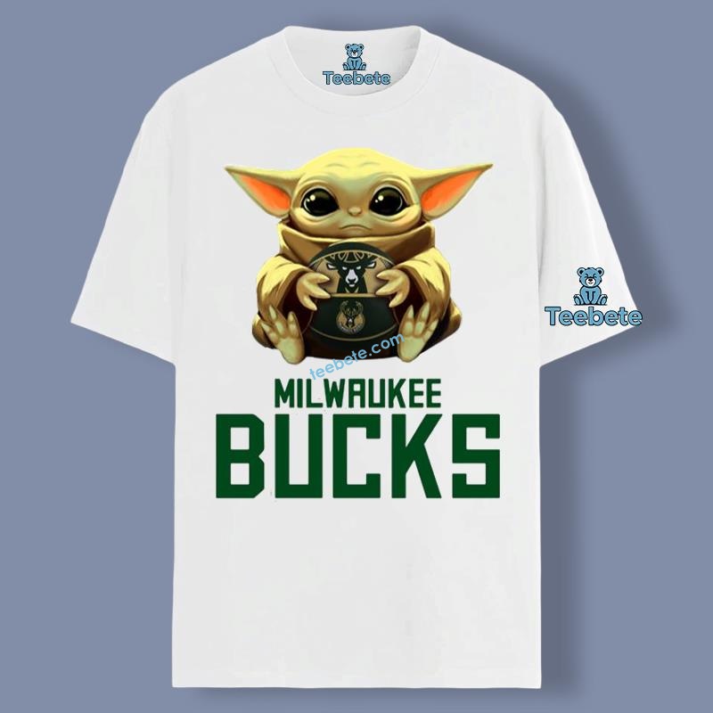 Milwaukee Bucks Star Wars Baby Yoda Women Shirt