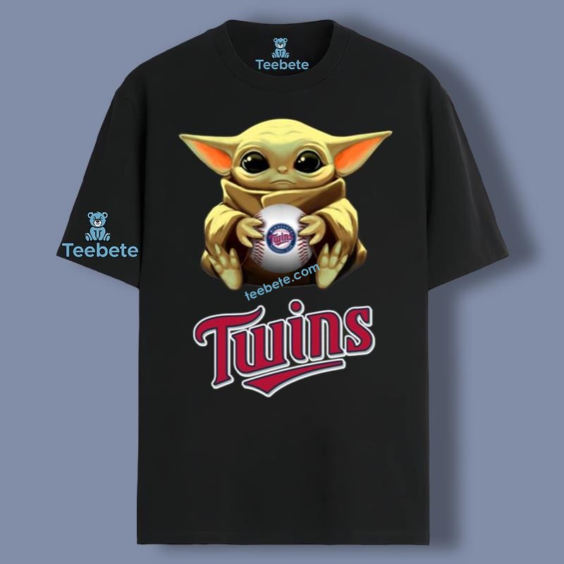 Minnesota Twins Star Wars Baby Yoda Shirt For Family Graphic