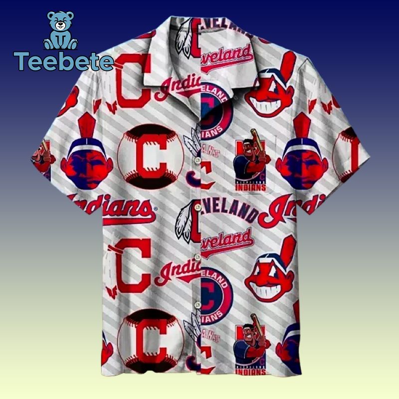 Cleveland Indians Ladies Hawaiian Top Mlb Apparel