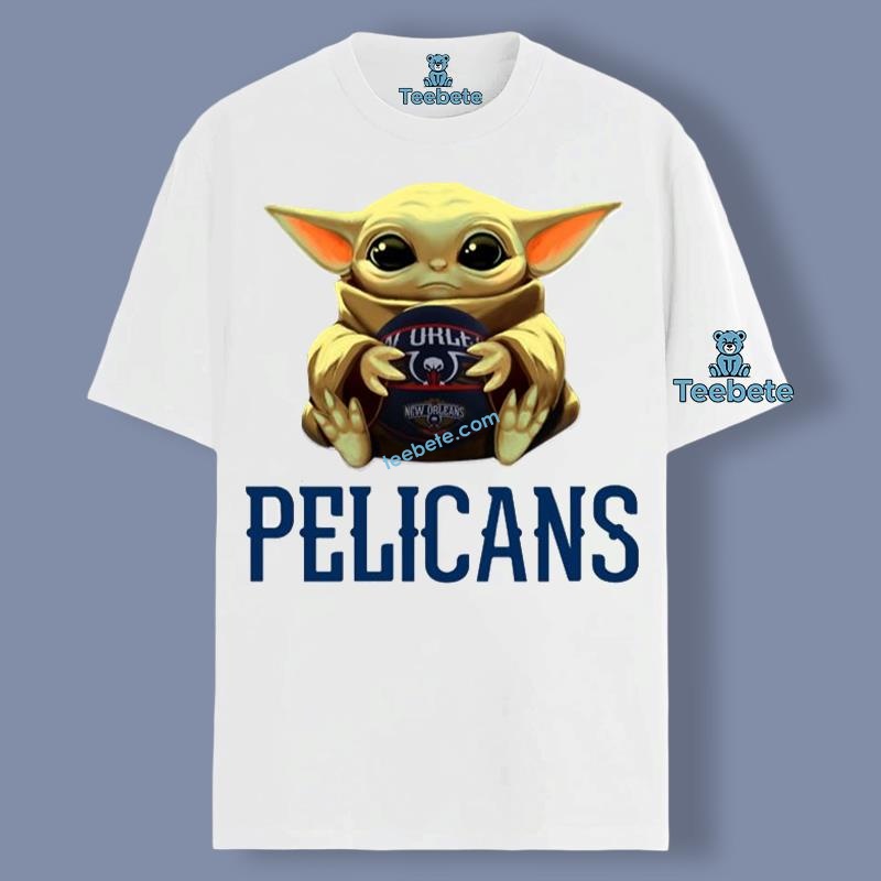 New Orleans Pelicans Star Wars Baby Yoda Tall Shirt