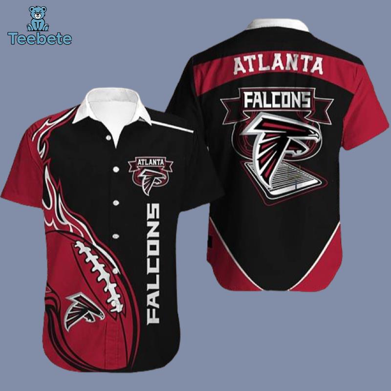 Nfl Atlanta Falcons Logo Big And Tall Hawaiian Shirts