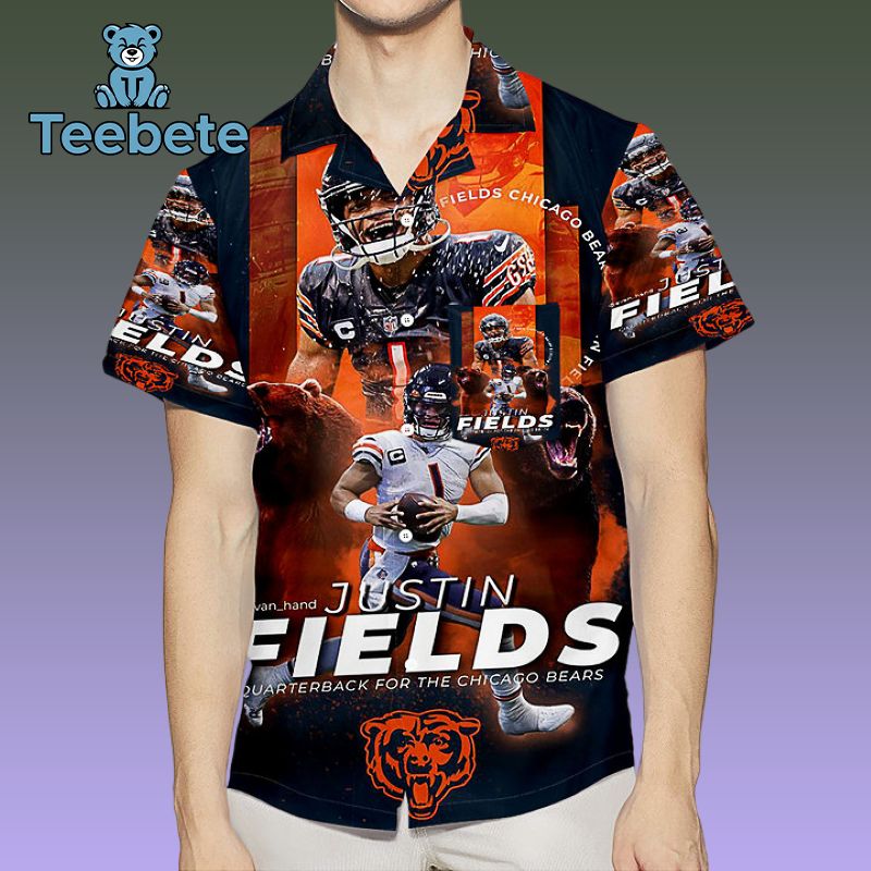 Nfl Chicago Bears Justin Fields Player Hawaiian Shirt Day