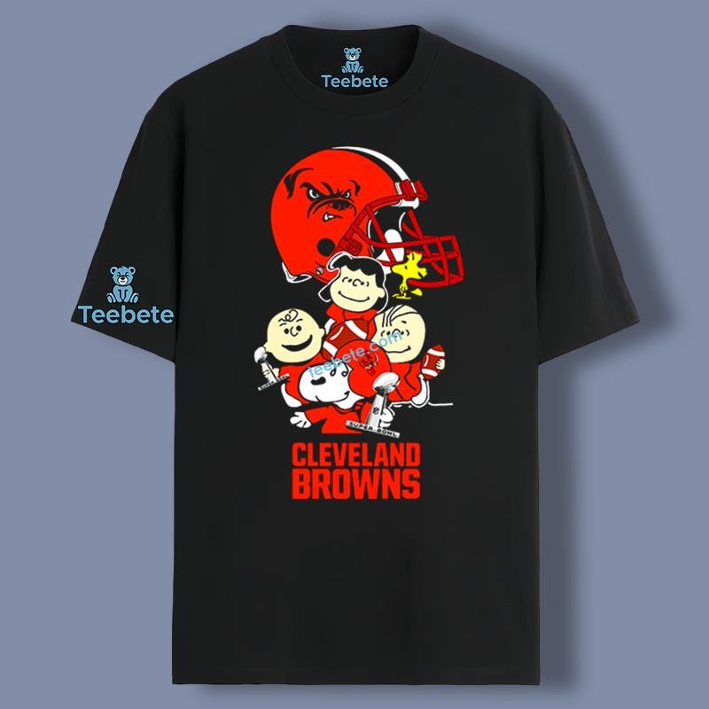 Peanuts Teams Woodstock Super Bowl Cleveland Browns Snoopy Shirt Unisex