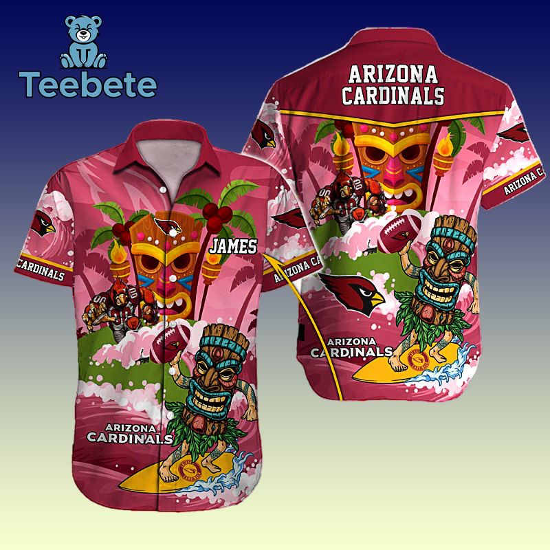 Personalized Arizona Cardinals Tiki High Quality Hawaiian Shirts