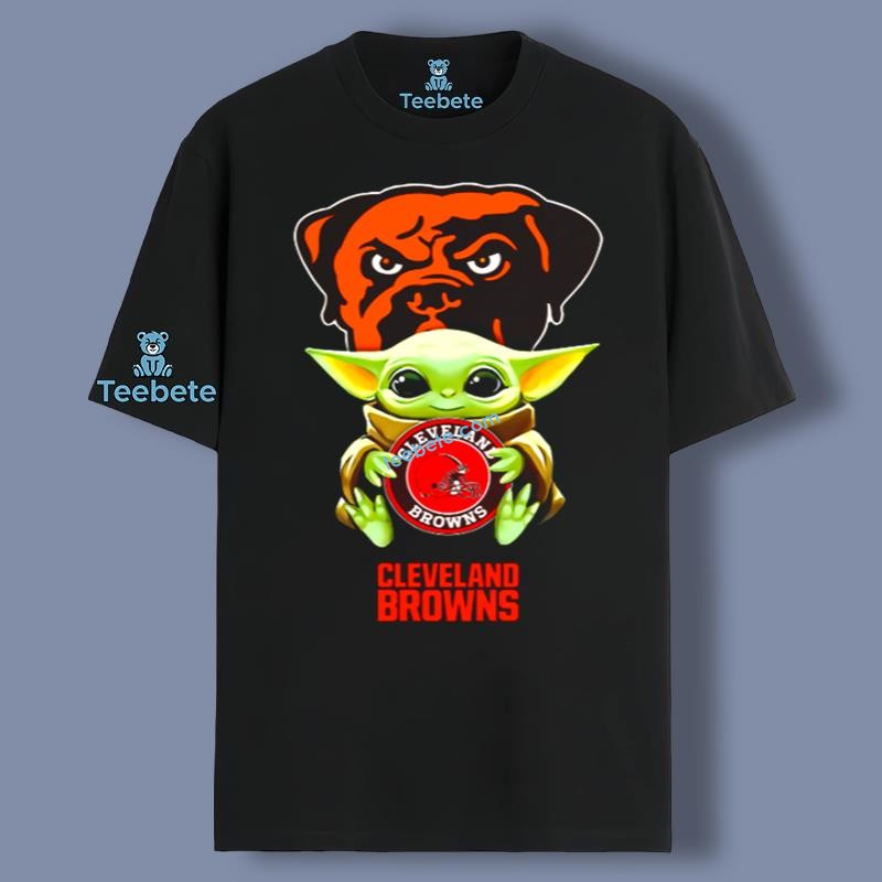Star Wars Grogu Cleveland Browns Dog Logo Shirt Trendy