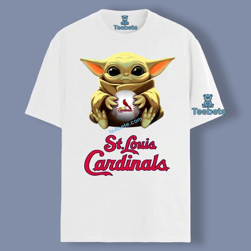 Stlouis Cardinals Star Wars Baby Yoda Shirt Graphic