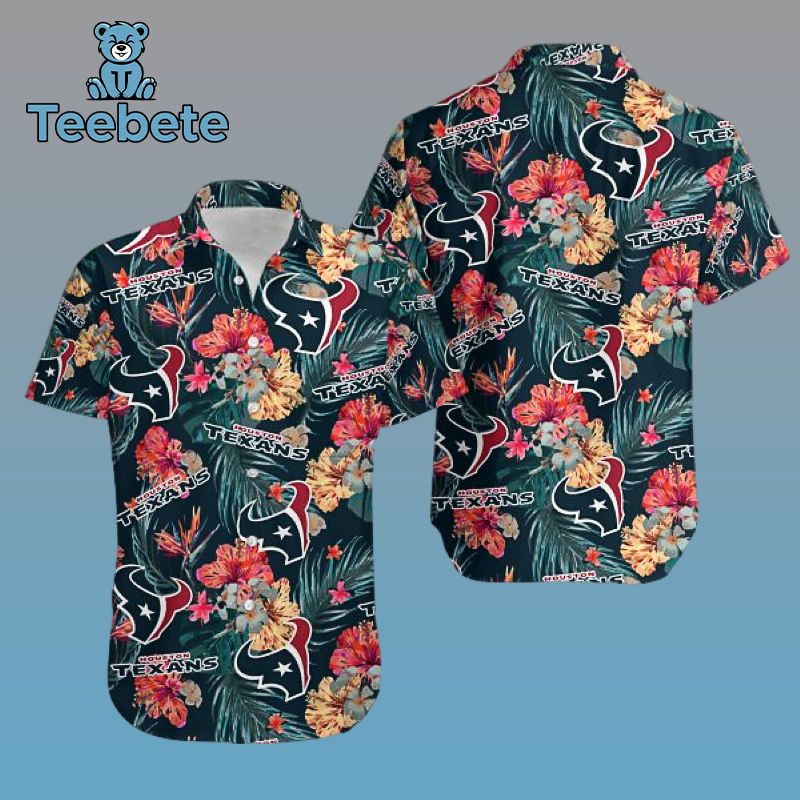 Tropical Summer Viber Houston Texans Ladies Hawaiian Shirts