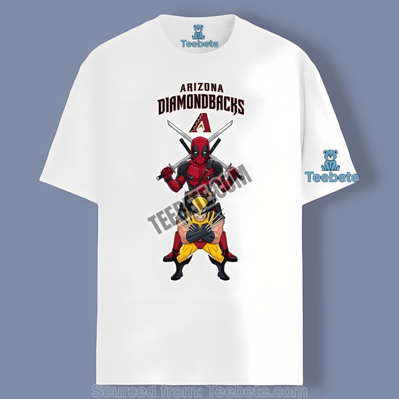 Arizona Diamondbacks Deadpool Wolverine Crossover Classic Shirt
