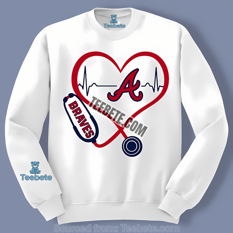 Atlanta Braves Nurse Baseball Long Sleeve Atlanta Braves Nurse Baseball Long Sleeve