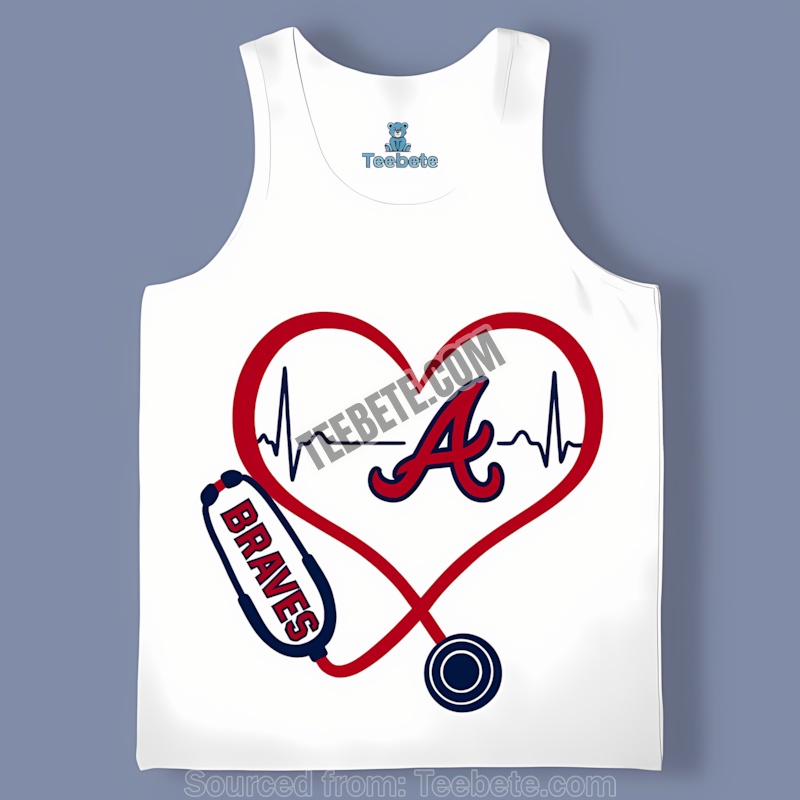 Atlanta Braves Nurse Baseball Tanktop Atlanta Braves Nurse Baseball Tanktop