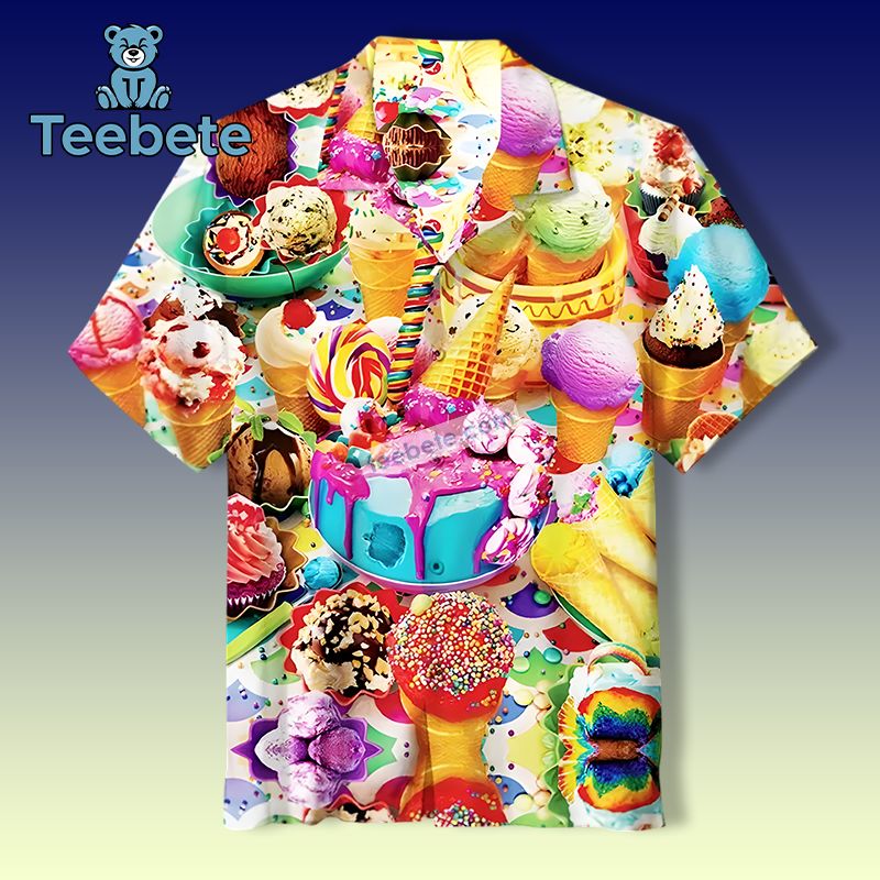 Watercolor Mickey Mouse Holding Flowers Blue Hawaiian Shirts For Women