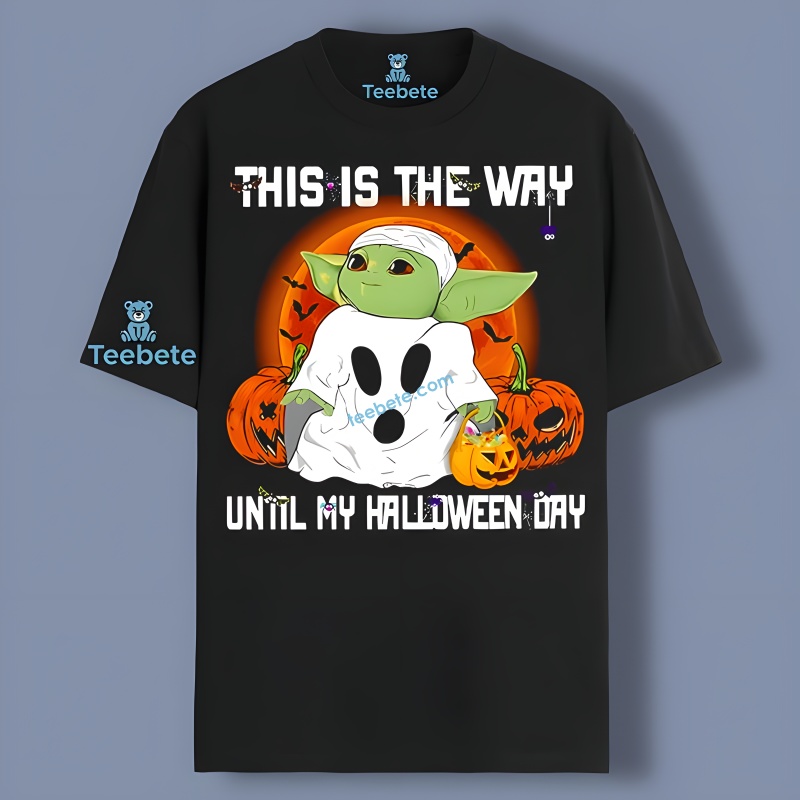 Baby Yoda Jack Skellington Pumpkin Hallooween Men Shirt