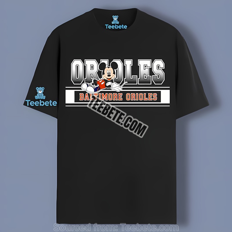 Baltimore Orioles Mickey Mouse Relaxed Style Unisex Shirt