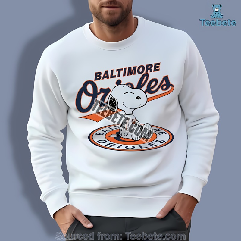 Baltimore Orioles Snoopy Tattoo Logo On Arm Unisex Sweatshirt Baltimore Orioles Snoopy Tattoo Logo On Arm Unisex Sweatshirt