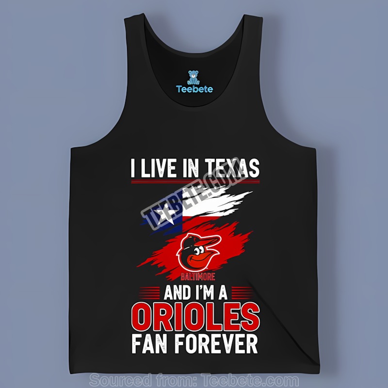 Baltimore Orioles Texas Fan Forever Adults Tanktop Baltimore Orioles Texas Fan Forever Adults Tanktop