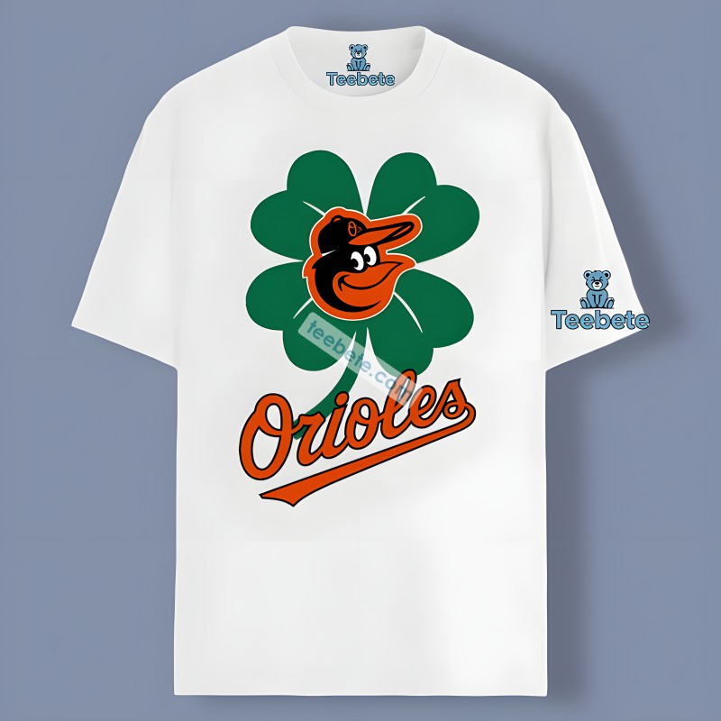 Baltimore Orioles With Shamrock St Patrick Day Graphic Shirt