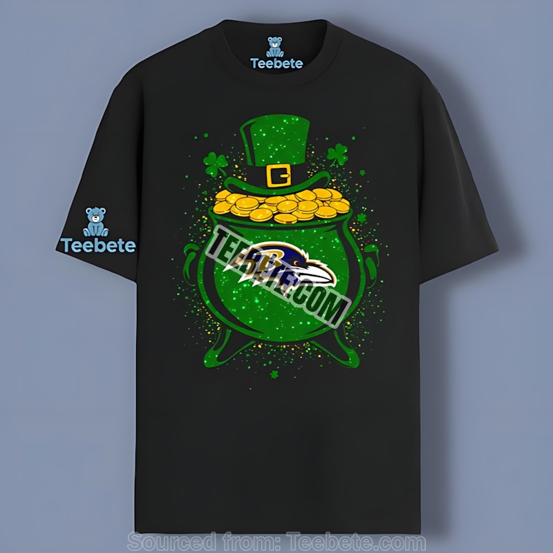 Baltimore Ravens And Pot Of Gold Symbol Shirt