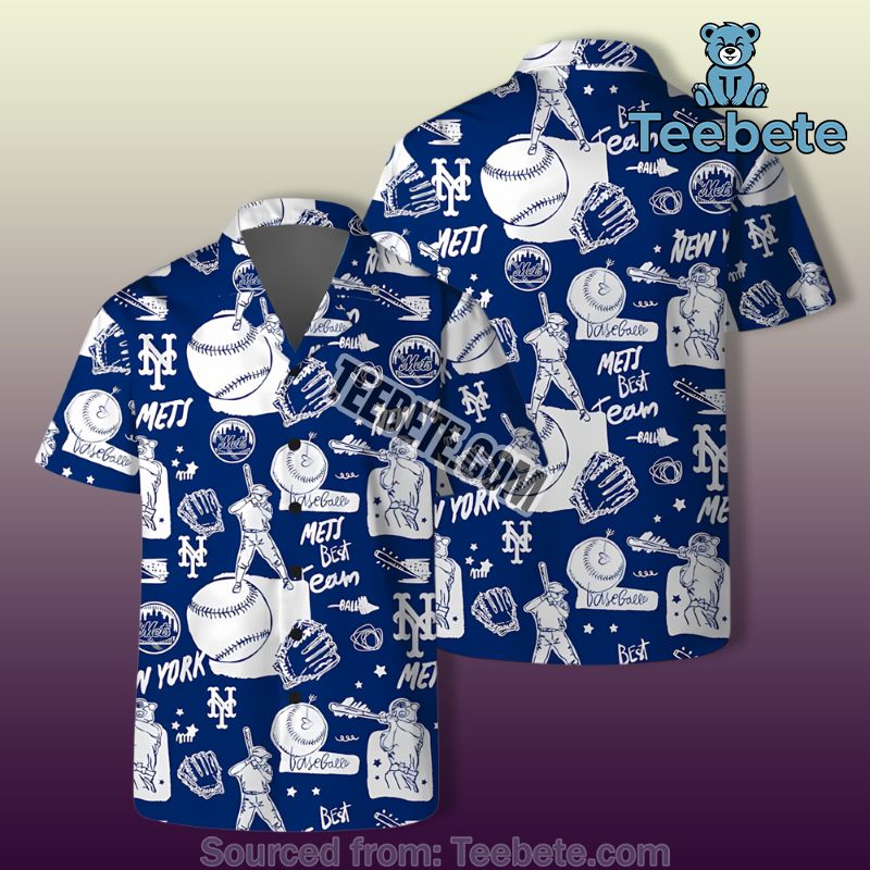 Best Team Blue Royal New York Mets Hawaiian Shirts