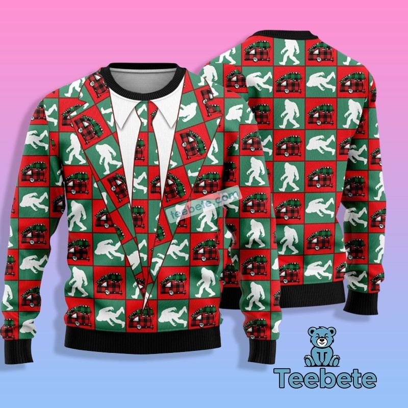 Bigfoot Im Done Nurse Ugly Christmas Sweater Ugliest