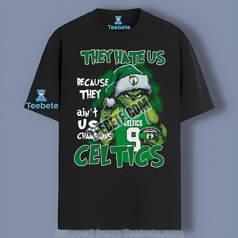 Boston Celtics The Grinch Aint Us Champion Celtics Shirt Xmas
