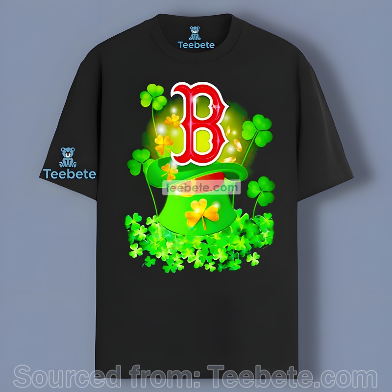 Boston Red Sox And Shamrock St Patrick Day Shirt Idea