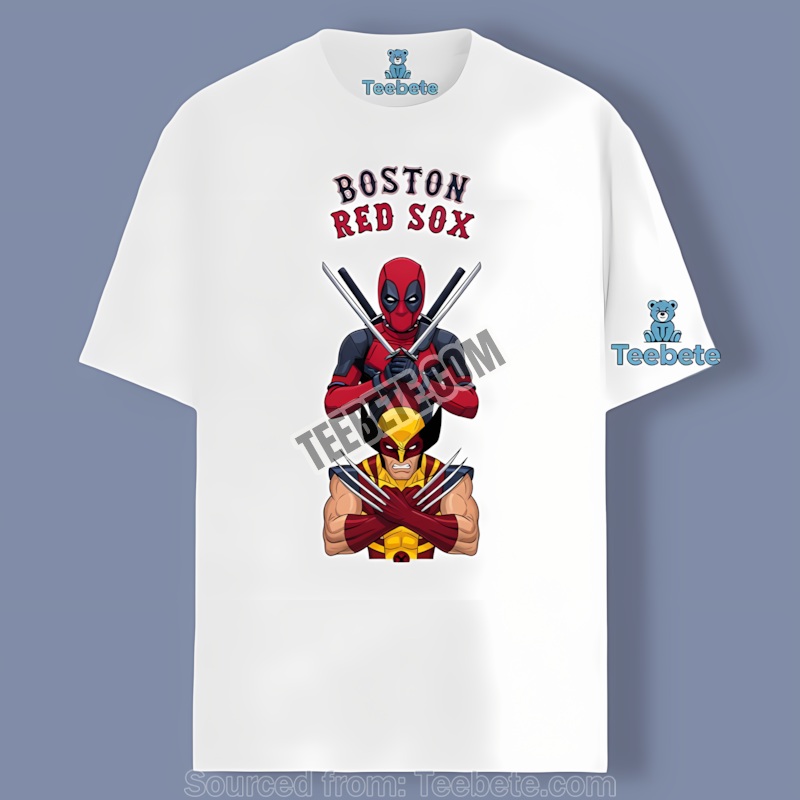 Boston Red Sox Deadpool Wolverine Crossover Color Shirt