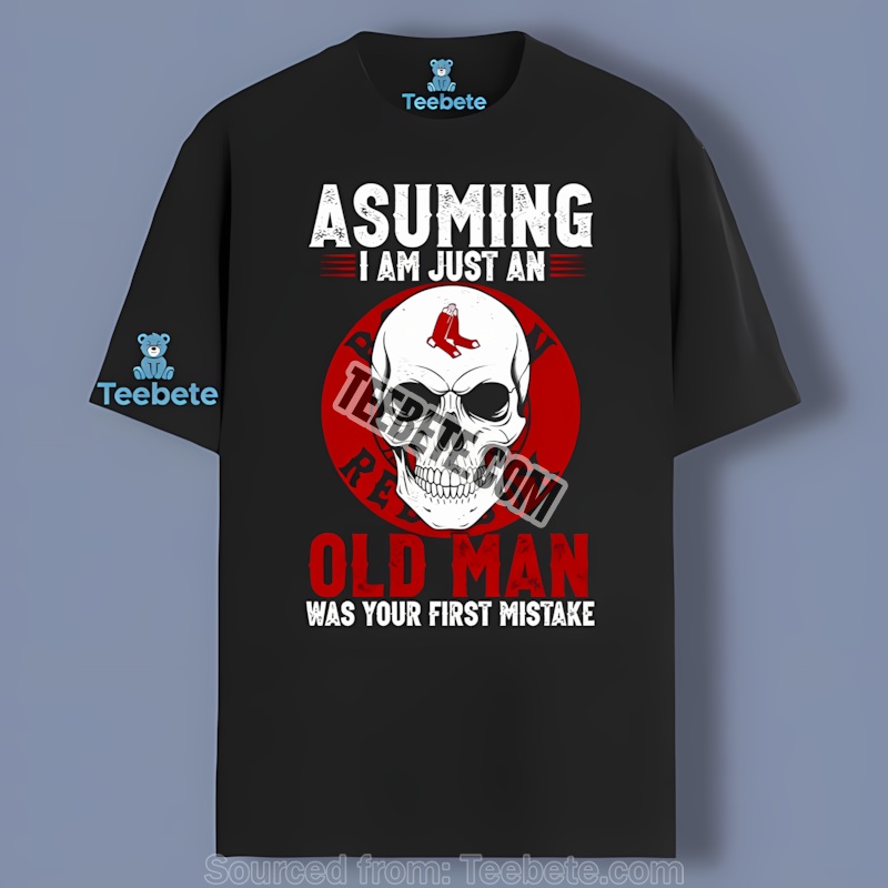 Boston Red Sox Skull Bandana Graphic Shirt