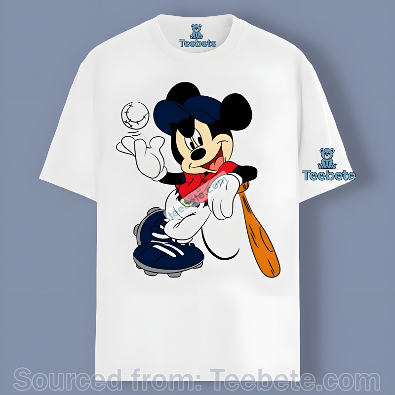 Boston Red Sox With Mickey Mouse Player Shirt Idea
