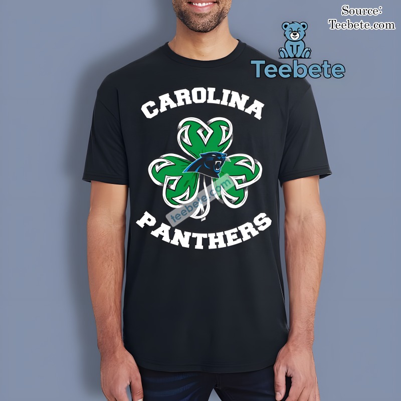 Carolina Panthers Combine Shamrock St Patricks Day Shirt