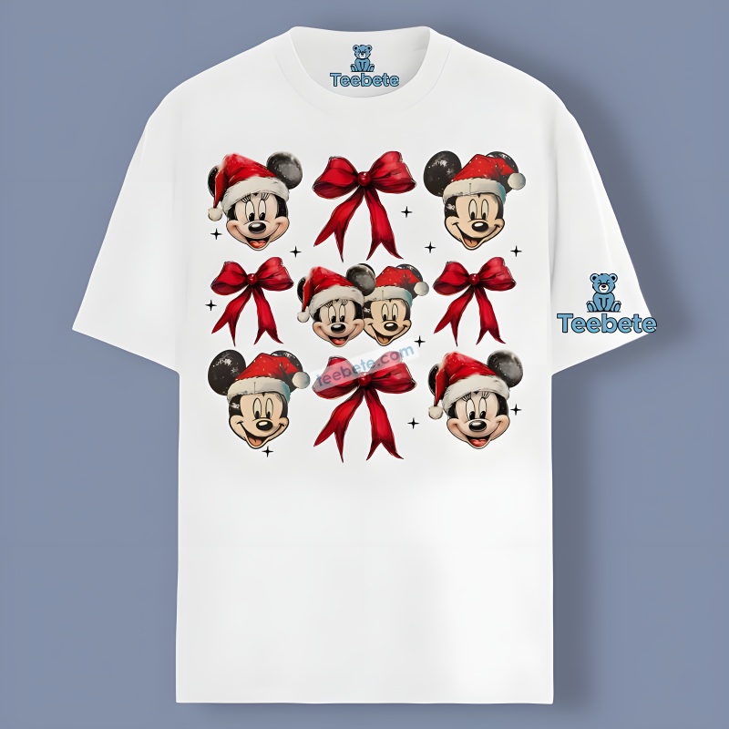 Christmas Mickey Santa Claus Shirt Men Women