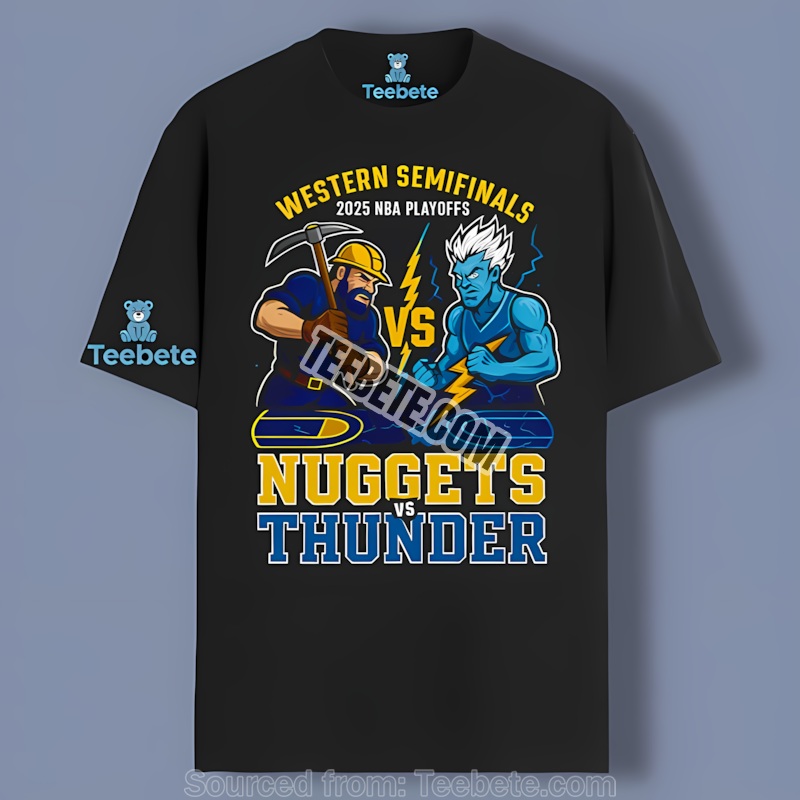 Clash In The West Nuggets Vs Thunder Nba Playoffs Trendy Shirt